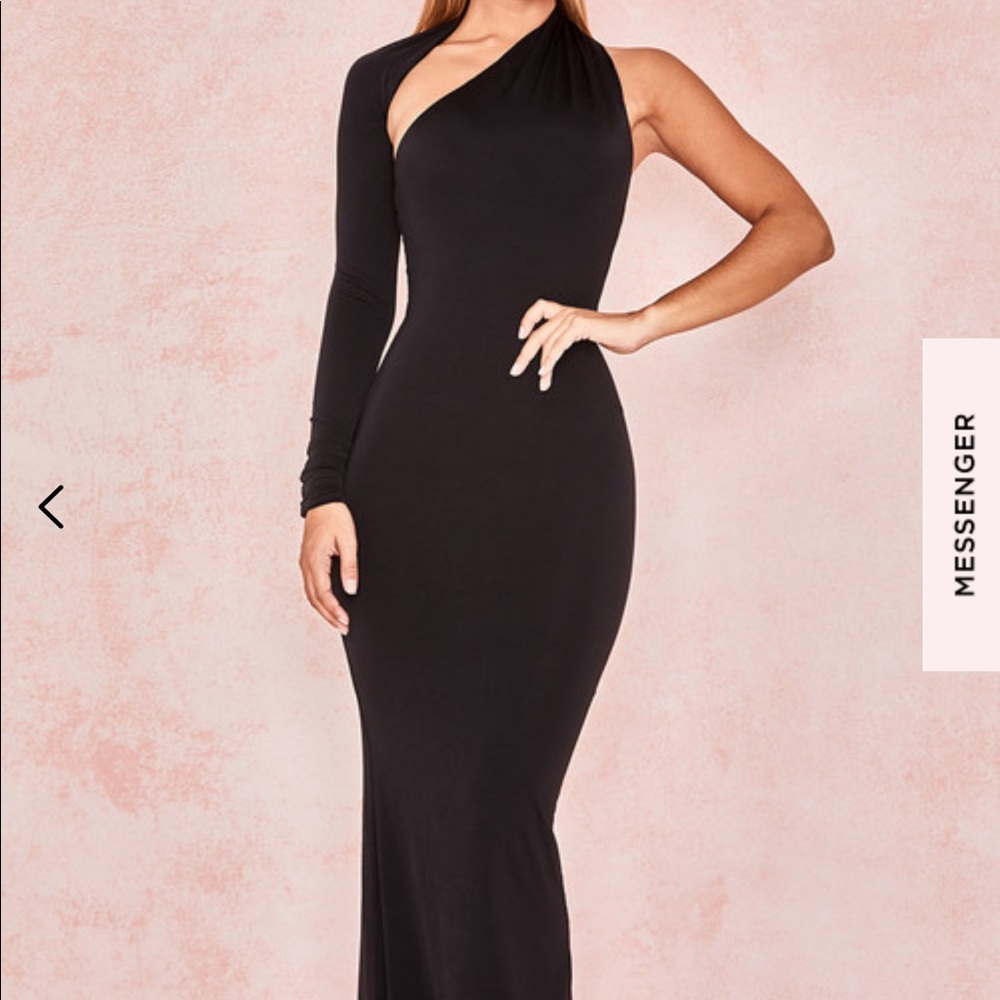 Brand New!House of CB black wrap sleeve maxi dress